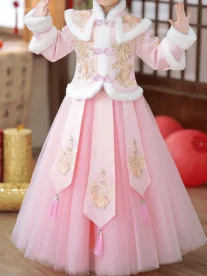 Alternative view of GULULU Elegant Winter Princess Dress for Girls