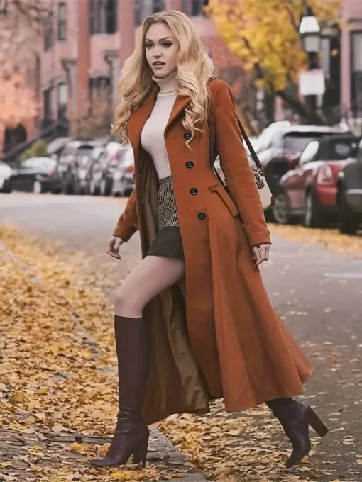 Elegant Long Blend Coat for Women