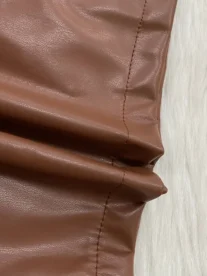 Alternative view of Super 1pc Elegant Women'S Long Sleeve Faux Leather Trench Coat