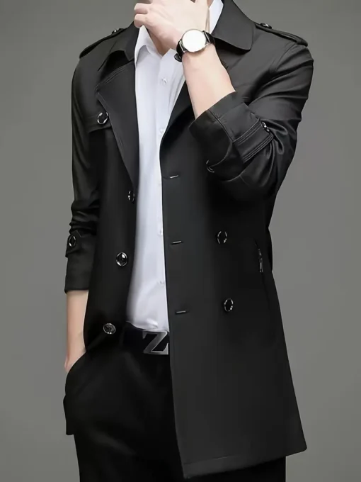 Men’s Solid Color Suit Jacket With Pockets